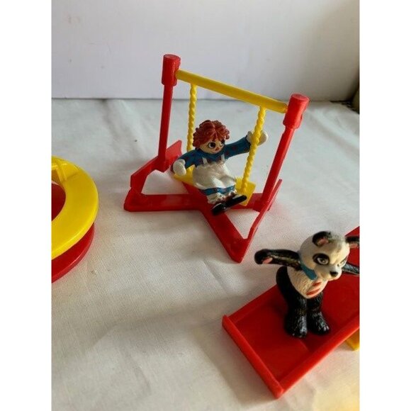Raggedy Ann & Andy Panda Bear Camel PVC Figures & Playground Vtg 1988 MacMillan - Picture 3 of 12